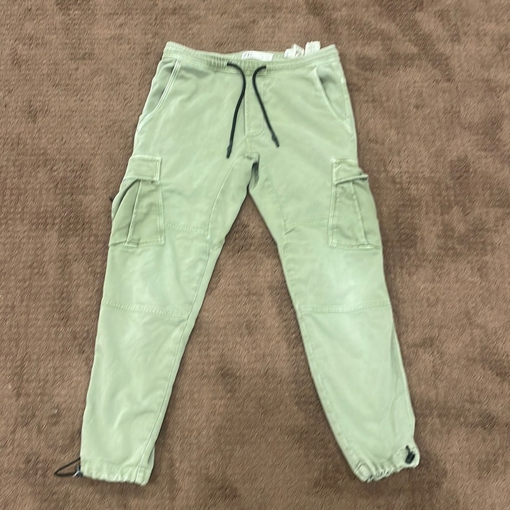 Zara Mens Utility Joggers Sz M